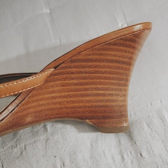 Vintage Slip on Kitten heel leather Sandal - Picture 8 of 12